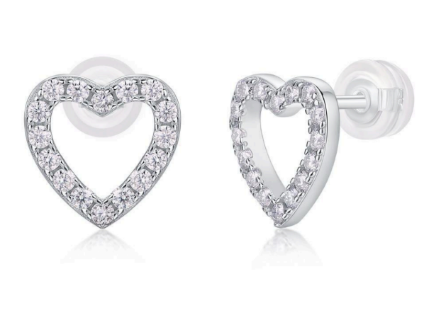Aretes Corazon S925 0.3 Carat