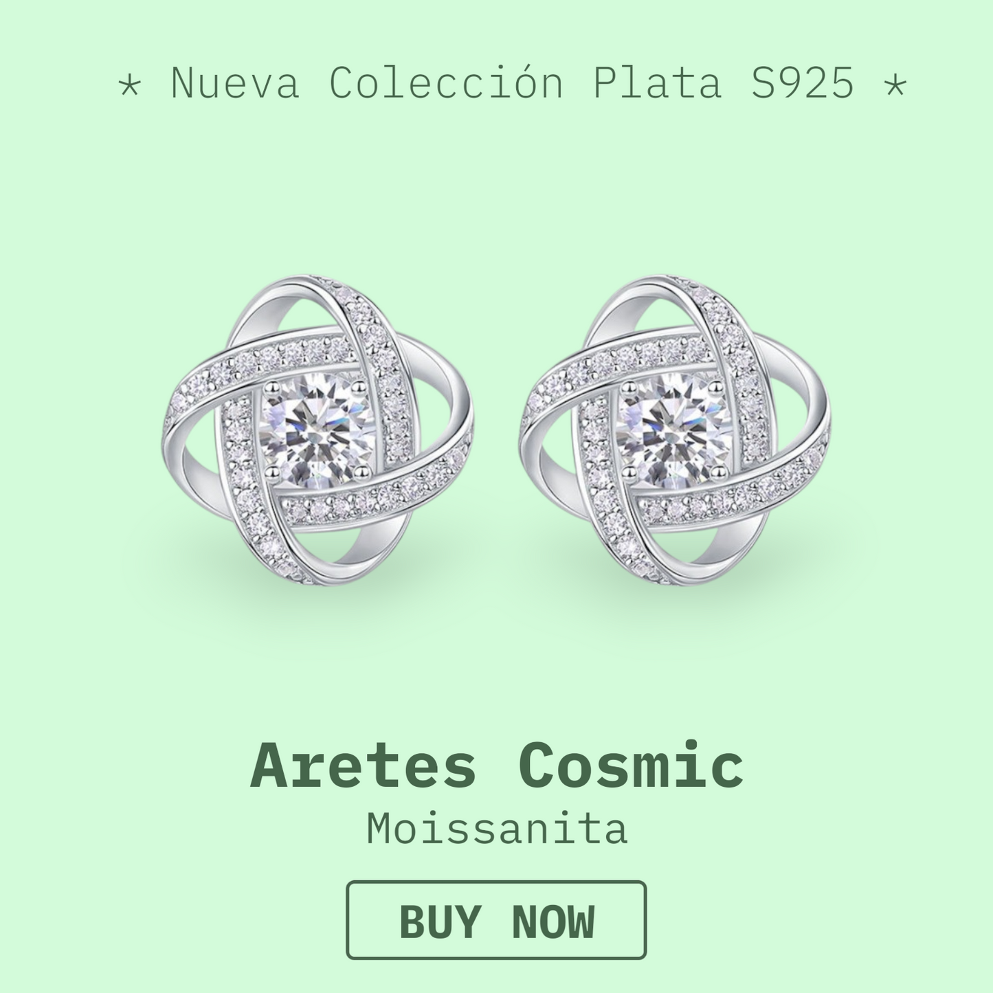 Aretes Cosmic S925 0.5 carat