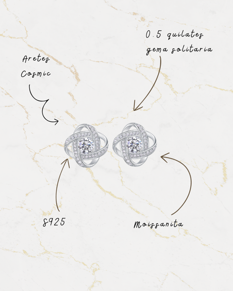 Aretes Cosmic S925 0.5 carat