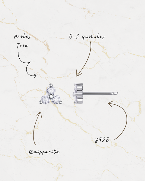 Aretes Trio S925