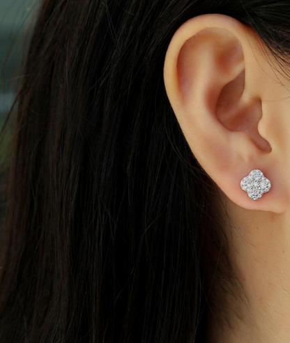 Aretes flor winter S925