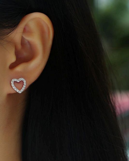 Aretes Corazon S925 0.3 Carat