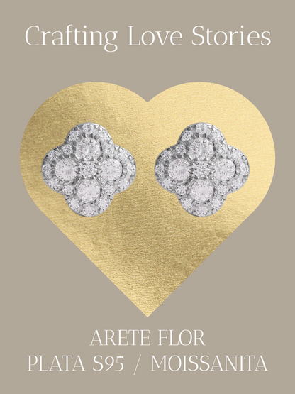 Aretes flor winter S925